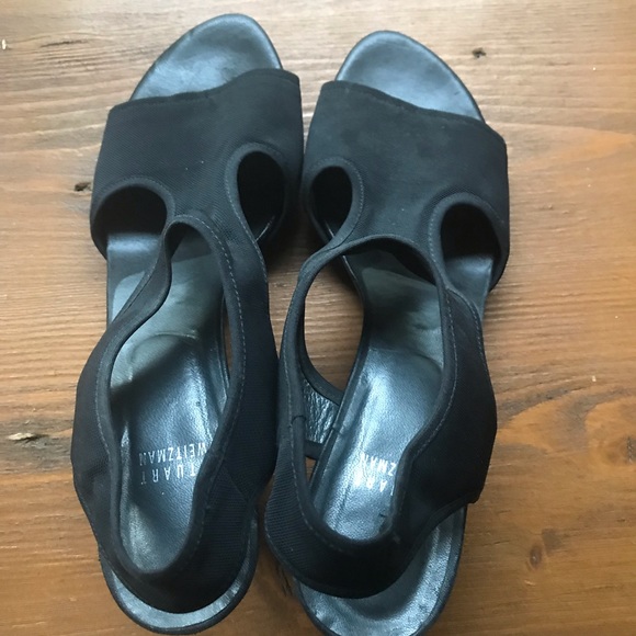 Stretch fabric, Stuart Weitzman Sandals - Picture 2 of 4